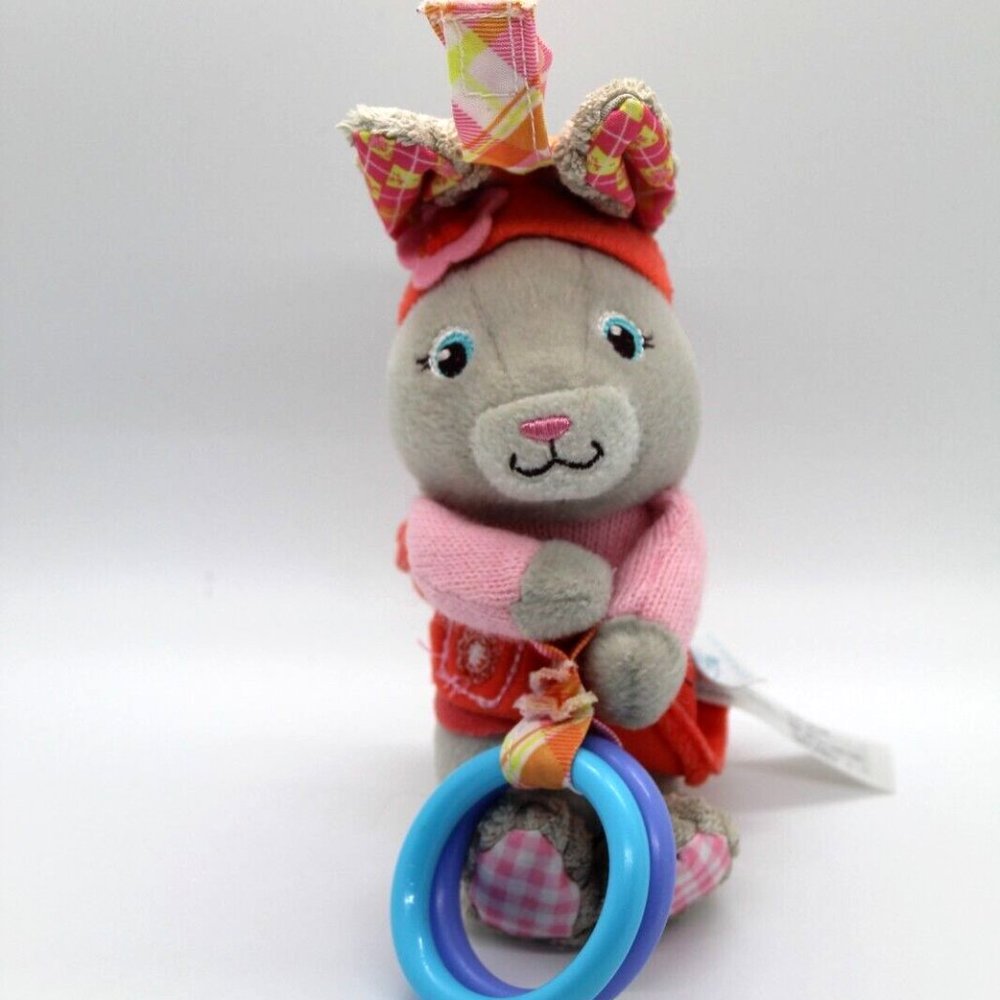 2014 Infantino Peter Rabbit Lily Bobtail Plush Chime Crinkle Toy Baby Toy EUC